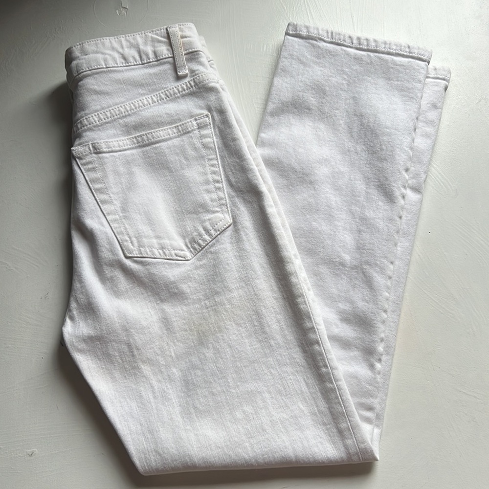Topshop Moto Highwaisted Jamie White Jeans W25 fit 32L heavier denim
